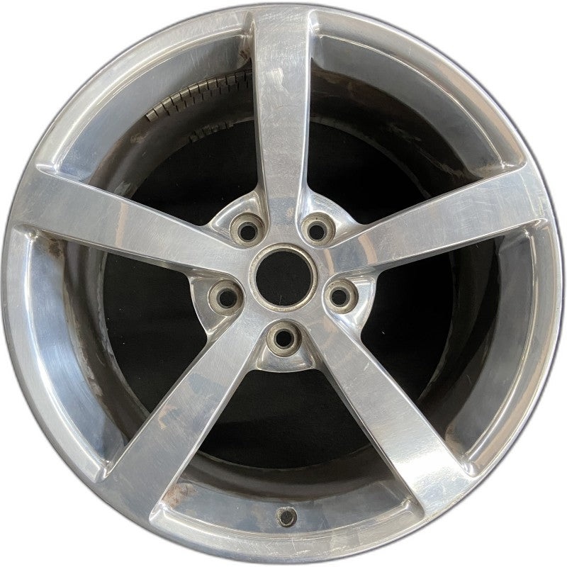 19″ CORVETTE 08 19×10 rear 5 single spoke polished opt QG7 Original OEM Wheel Rim