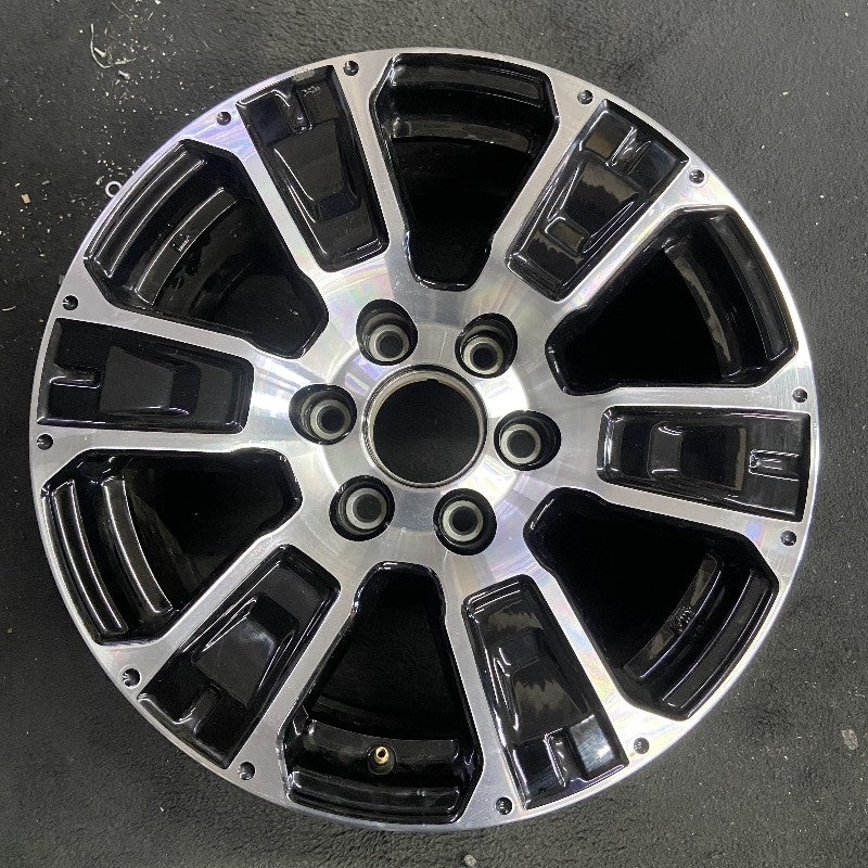 18″ TITAN 17-24 18×8 alloy 6 spoke machined black solid spoke Original OEM Wheel Rim