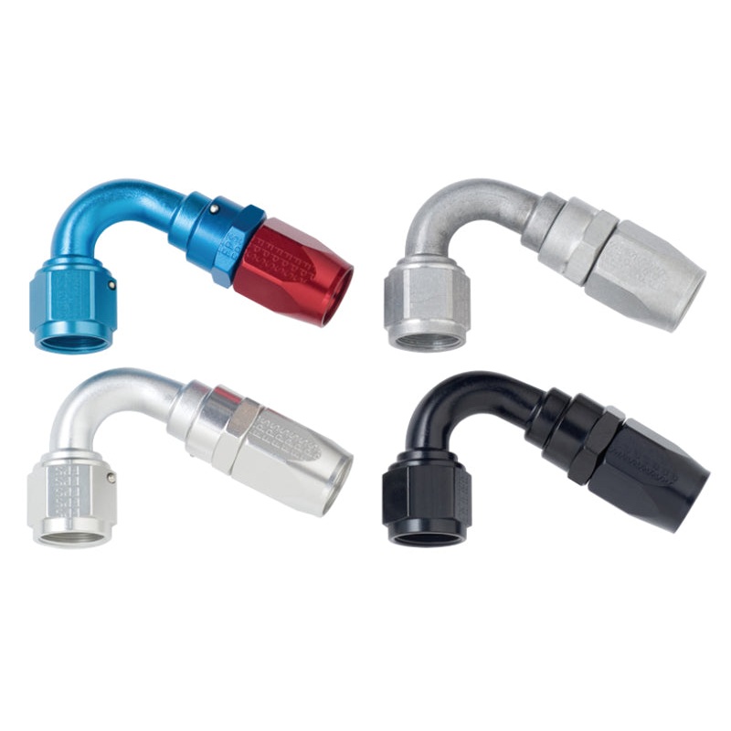 Fragola -12AN x 120 Degree Power Flow Hose End – Black