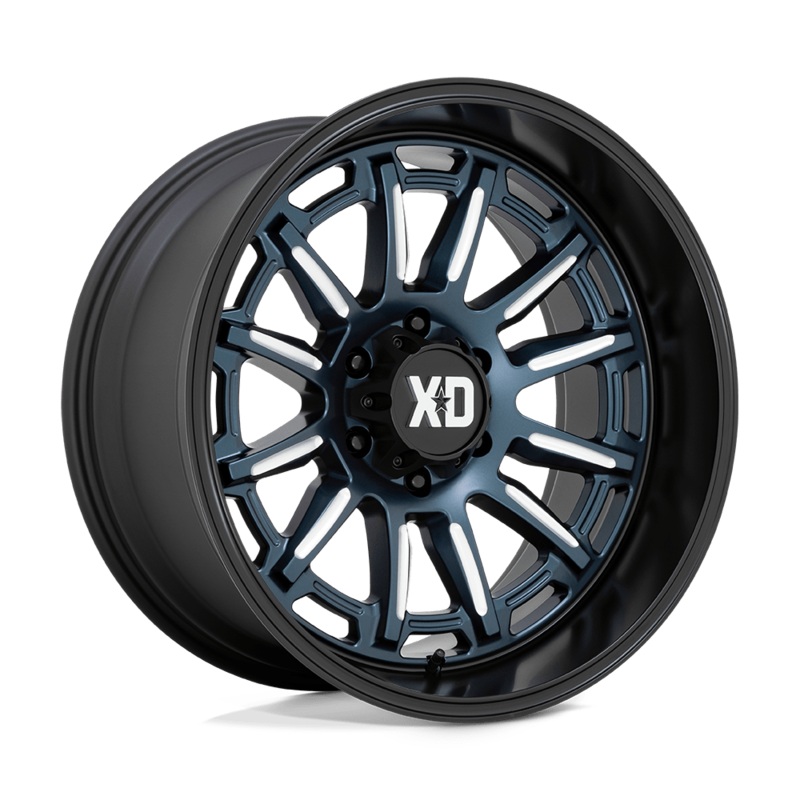 XD Wheels XD865 Phoenix 20″ 5×150 Metallic Blue Milled With Black Lip