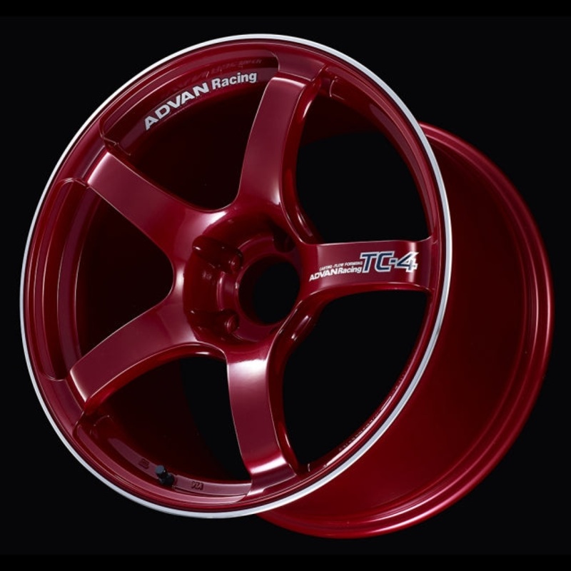 Advan TC-4 Wheel – 17×7.0 +42 | 4×100 | Racing Candy Red & Ring