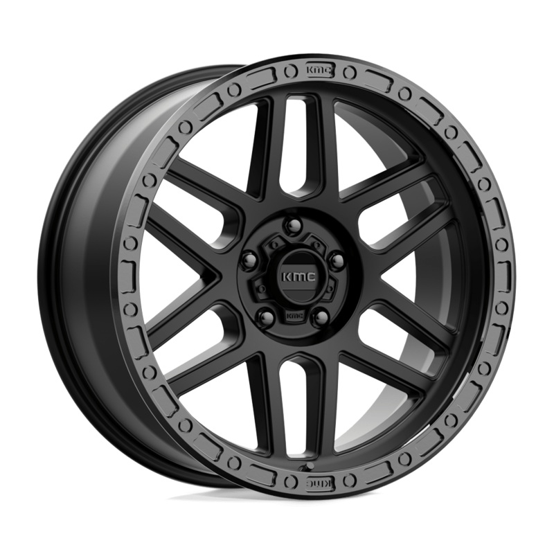 KMC Wheels KM544 Mesa 17″ 5×127 Satin Black With Gloss Black Lip