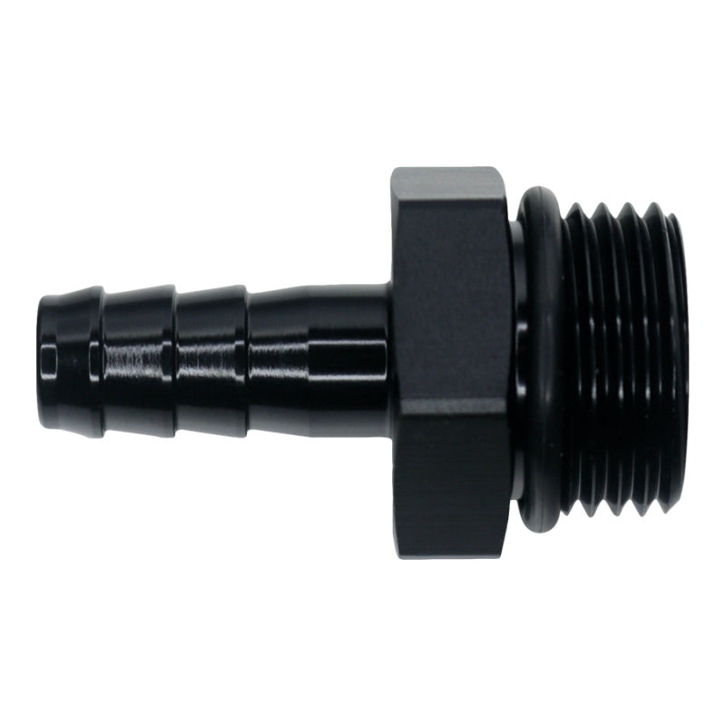 DeatschWerks 10AN ORB Male to 1/2in Male Triple Barb Fitting (Incl O-Ring) – Anodized Matte Black