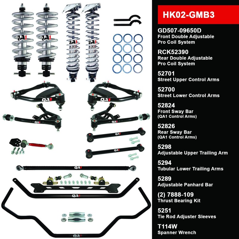 QA1 HK02-GMB3 Level 2 Full Vehicle Handling Kit 69-70 GM B-Body W/ Shocks