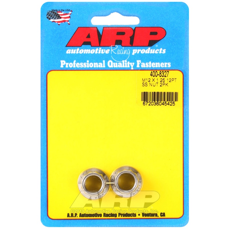 ARP M12 x 1.25 M14 WR 12pt Nut Kit – 2 Pack