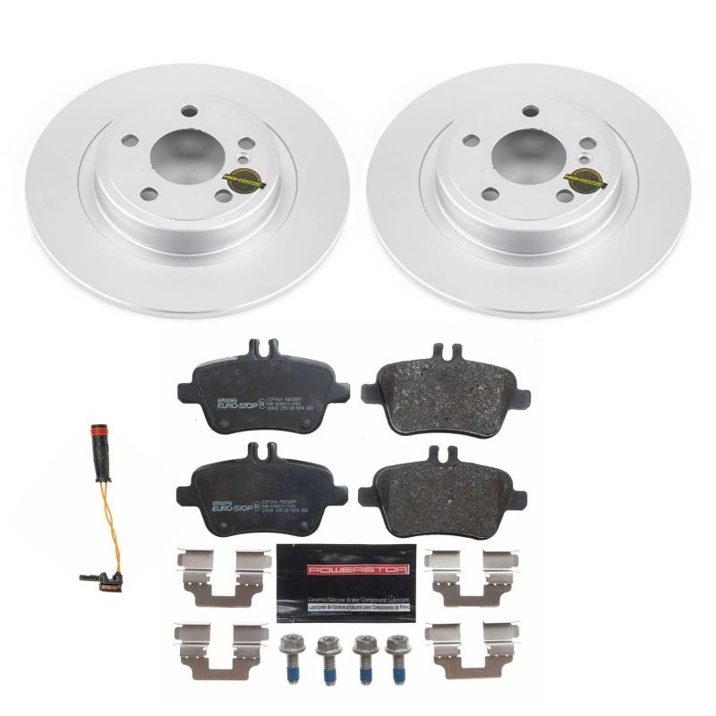 PowerStop Power Stop 2017 Mercedes-Benz SLC300 Rear Euro-Stop Brake Kit