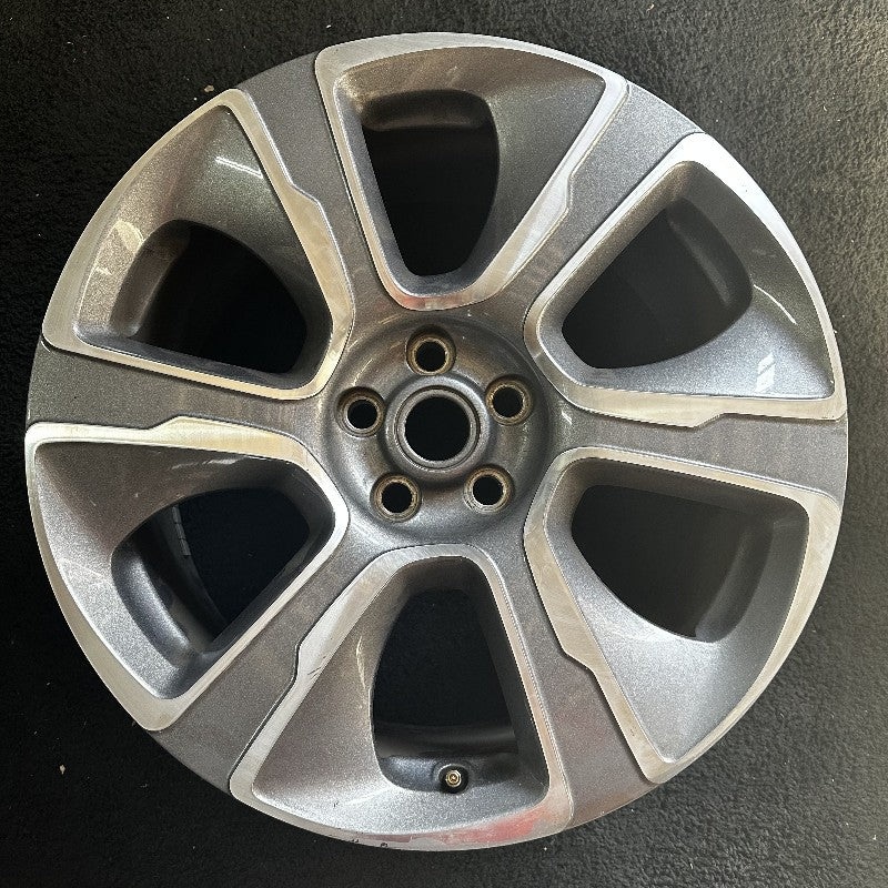 21″ RANGE ROVER 18-21 21×9.5 alloy 6 spoke machined face gray accents L. Original OEM Wheel Rim