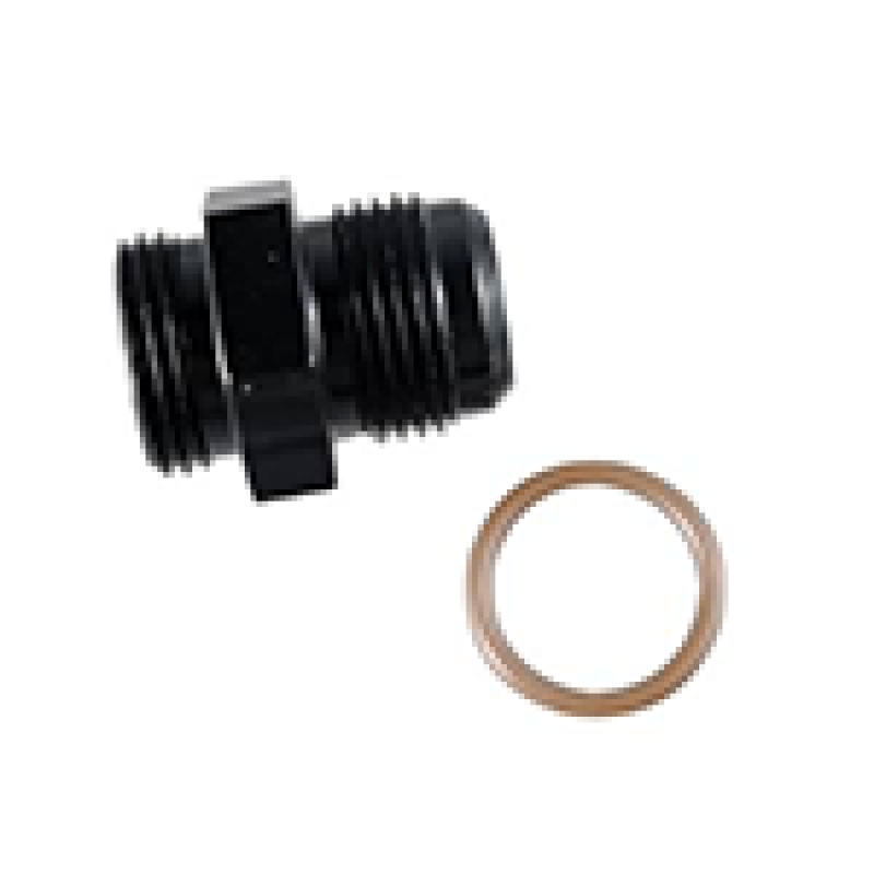 Fragola -12AN x 7/8-14 (10) Short Radius Fitting – Black