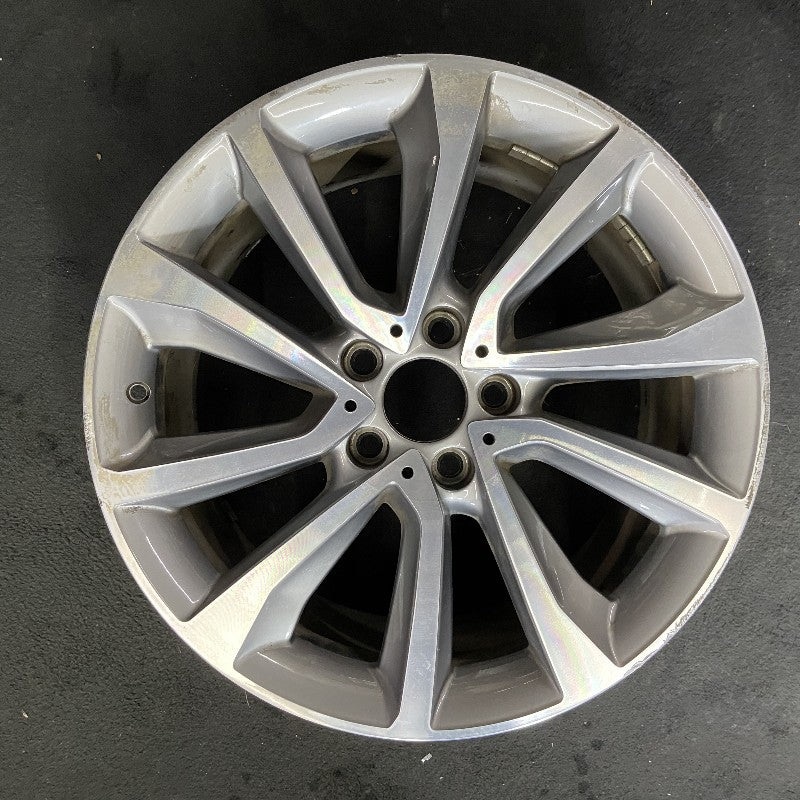 19″ BMW X6 15-17 19×9 alloy 5 spoke V spoke w/dimples between lugs 18mm offset Original OEM Wheel Rim