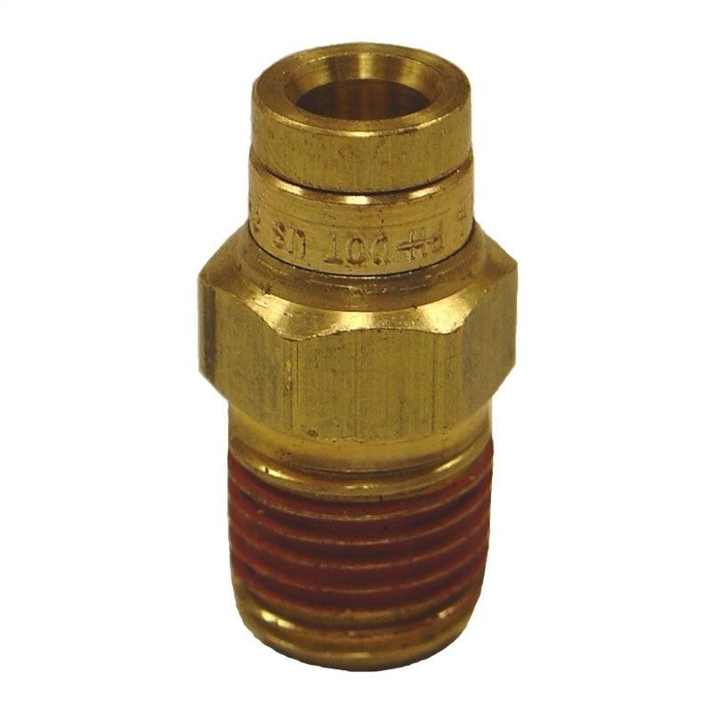 Firestone Male Connector 1/4in. Push-Lock x 1/4in. NPT Brass Air Fitting – 2 Pack (WR17603463)