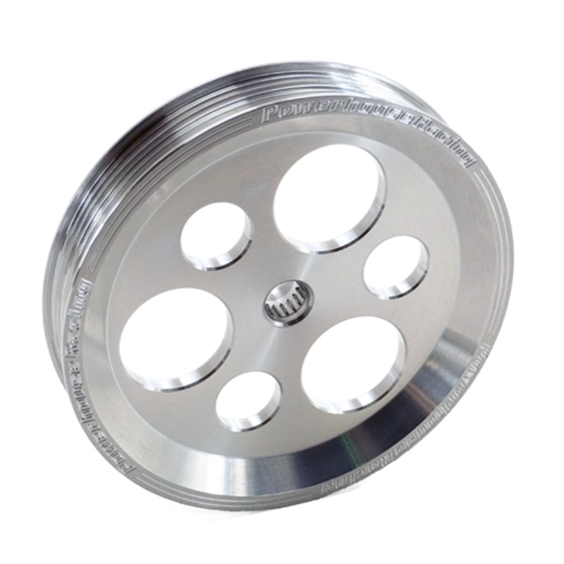 PHR Billet Aluminum Power Steering Pulley- Machined finish