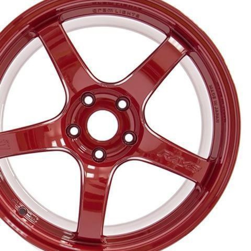 Gram Lights 57CR 18×9.5 5×114.3 +38 Milano Red Wheel – Universal