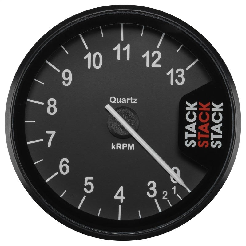 Autometer Stack Clubman Tachometer 80mm 0-3-13K RPM – Black