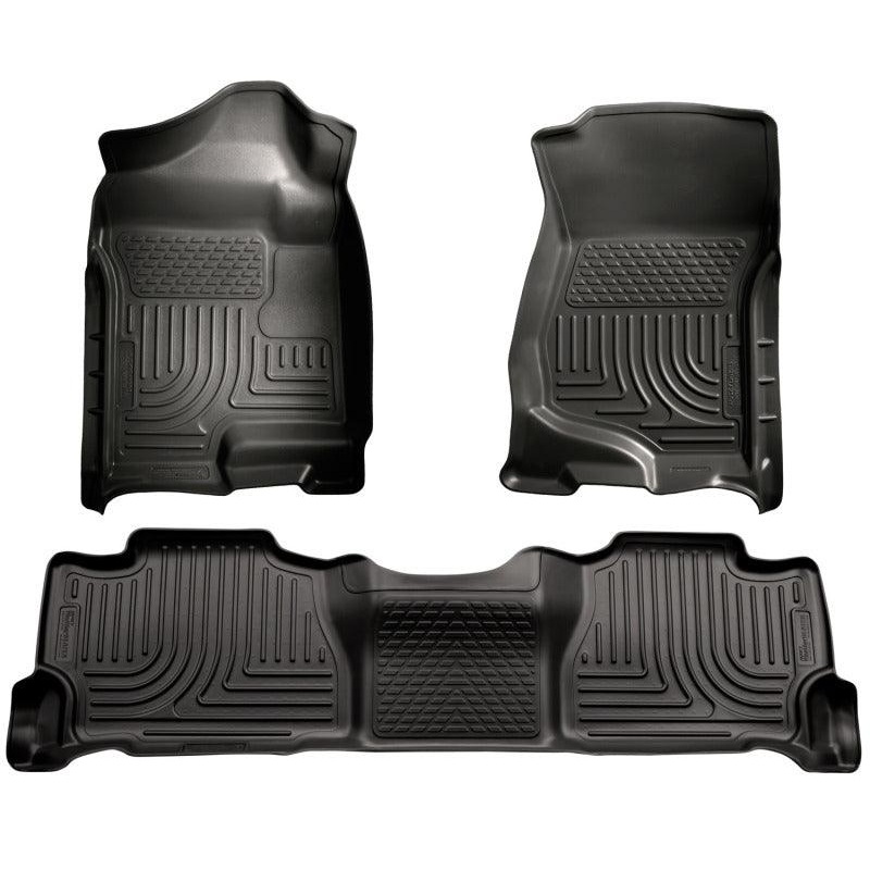 Husky Liners 07-13 GM Escalade/Suburban/Yukon WeatherBeater Black Front & 2nd Seat Floor Liners