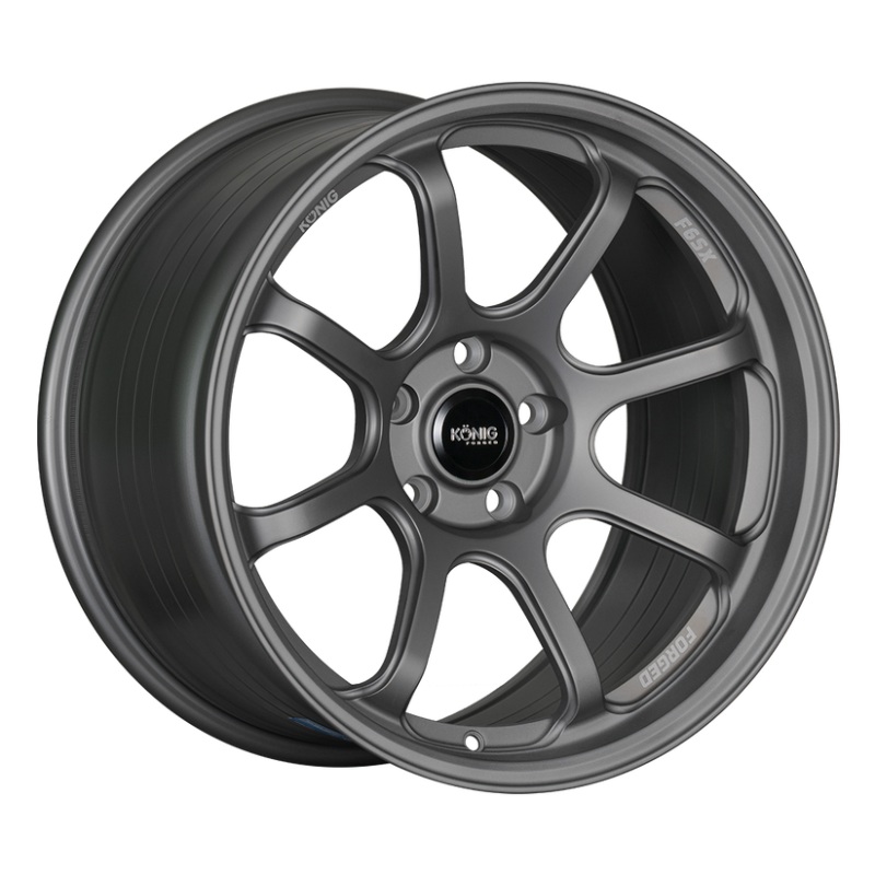 Konig Forged F6SX 18×11 5×114.3 ET40 Satin Grey Wheel (Knurled Bead)