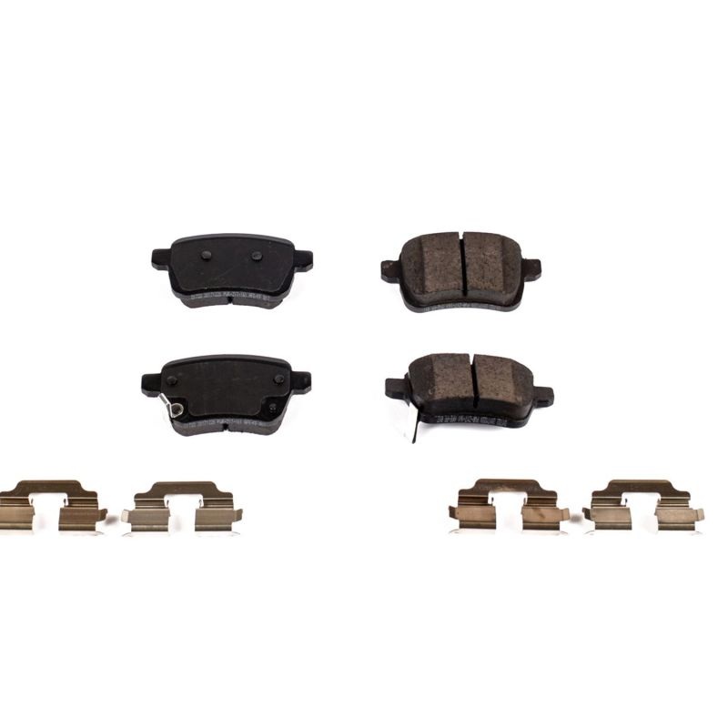 PowerStop Power Stop 14-19 Fiat 500L Rear Z17 Evolution Ceramic Brake Pads w/Hardware