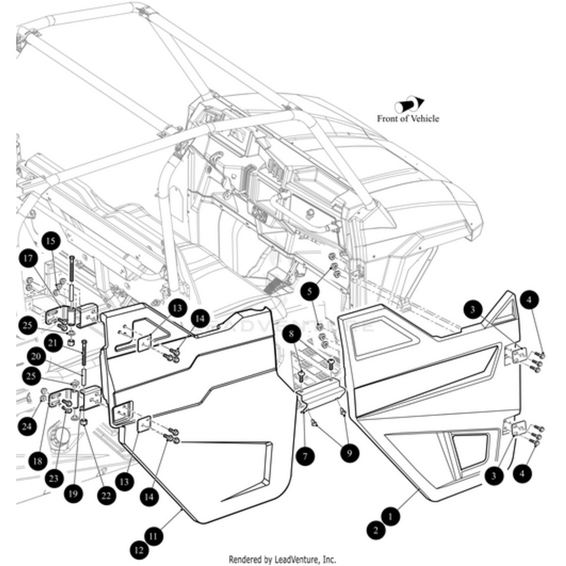 Stator Hinge Bracket Lower For Door-Weld by Arctic Cat