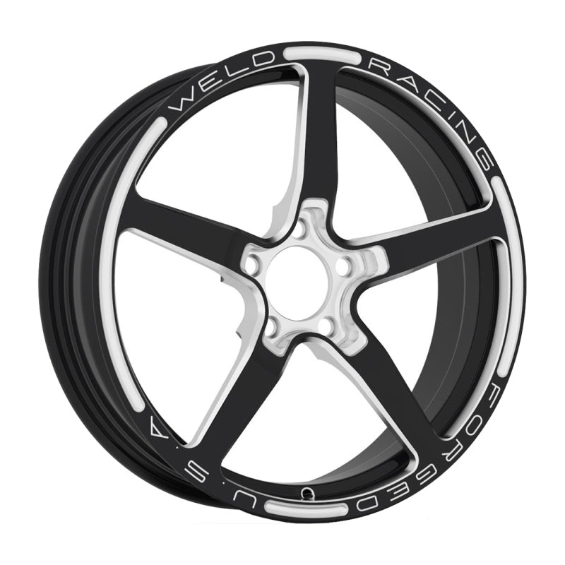 Weld Alumastar 1-Piece 18×6 / 5×120 BP / 3.2in BS Black Wheel – Non-Beadlock