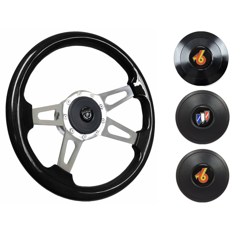 1967-68 Buick Steering Wheel Kit | Black Ash Wood | ST3079