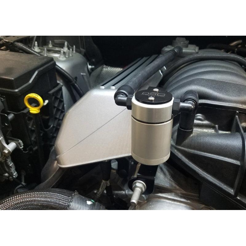 J&L 11-23 Dodge Charger SRT 6.4L Hemi Passenger Side Oil Separator 3.0 – Clear Anodized