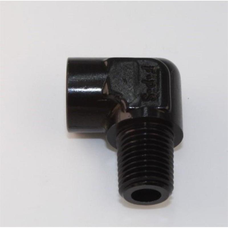 Fragola 1/8 Pipe 90 Degree Elbow Male/Female – Black