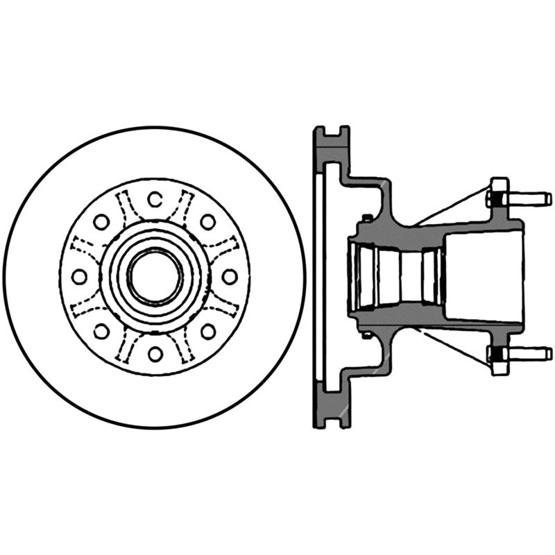 Stoptech 99-02 Ford F-350 Front Premium Cryostop Brake Rotor