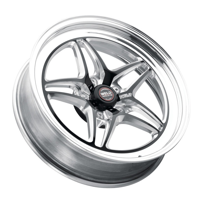 Weld S81 20×8 / 5×115 BP / 5.3in BS Black Wheel (High Pad) – Non-Beadlock