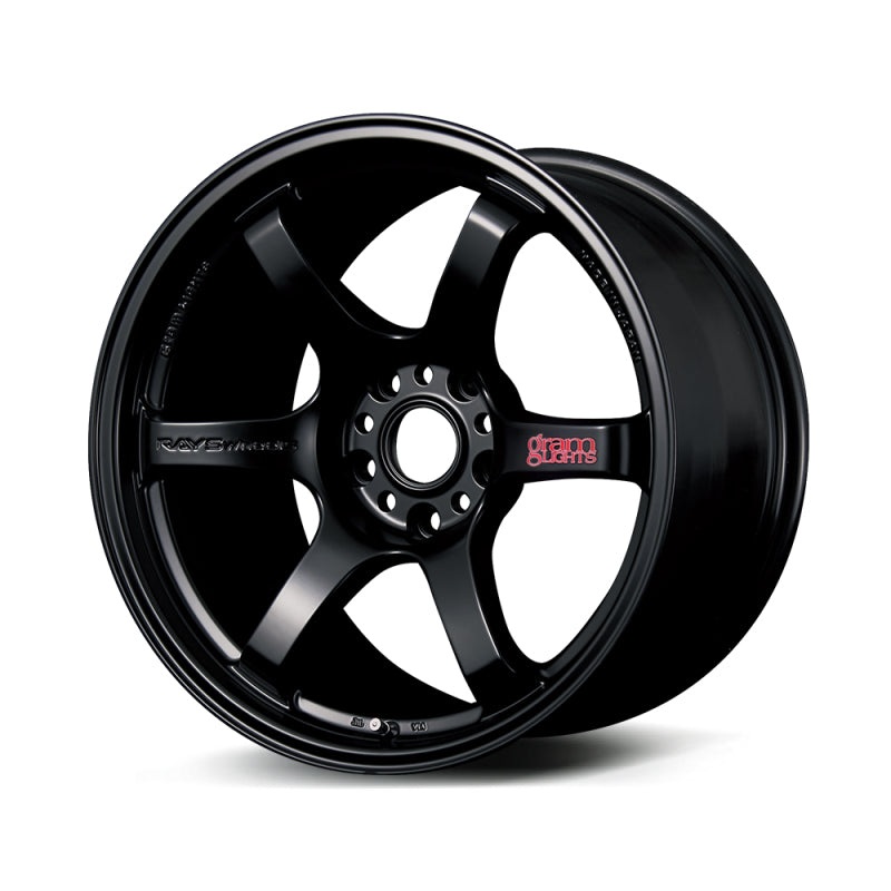 Gram Lights 57DR 18×9.5 +12 5-114.3 Semi Gloss Black Wheel