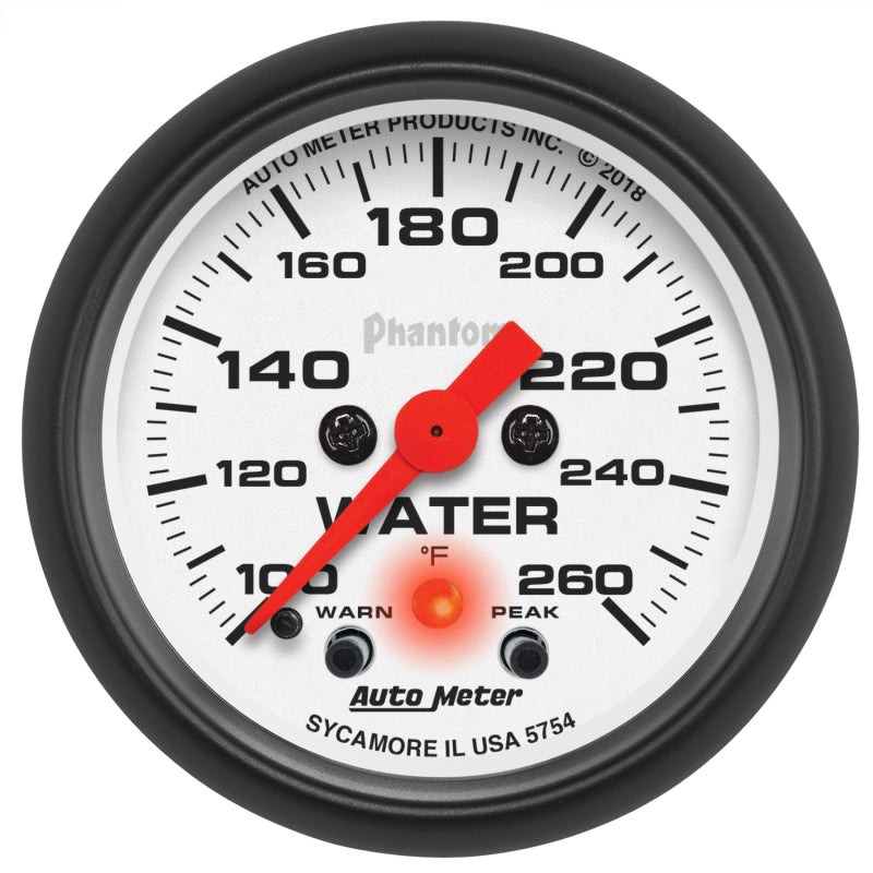 Autometer Chrono 2-1/16in 100-260 Degree Temperature Stepper Motor – Phantom