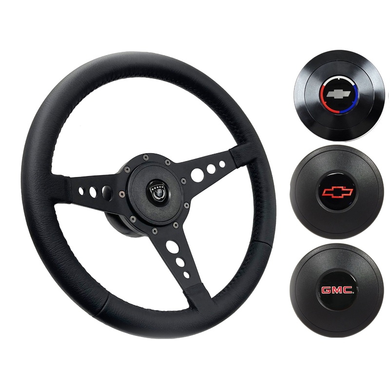 1960-73 Chevy Truck, GMC Steering Wheel Kit | Black Leather | ST3156