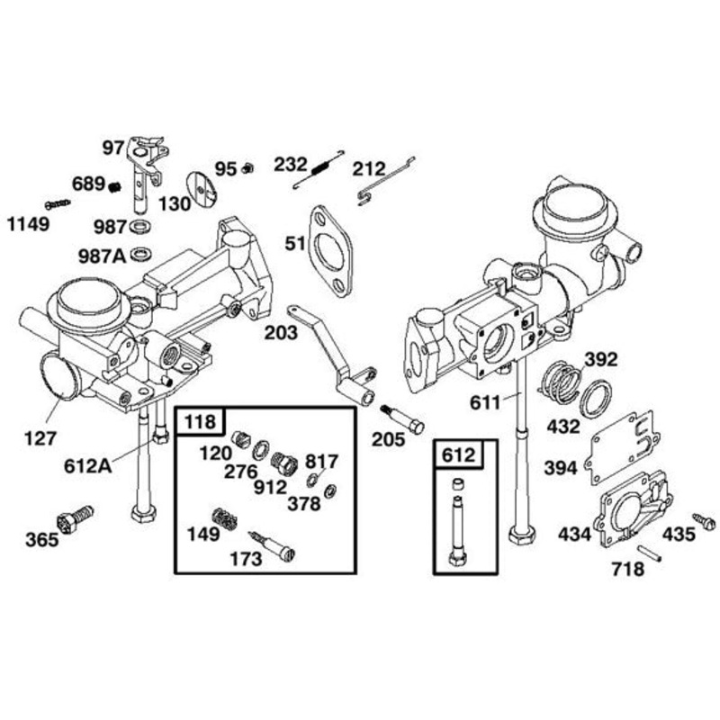 434. 555112 Briggs Flat Head Diaphragm Cover
