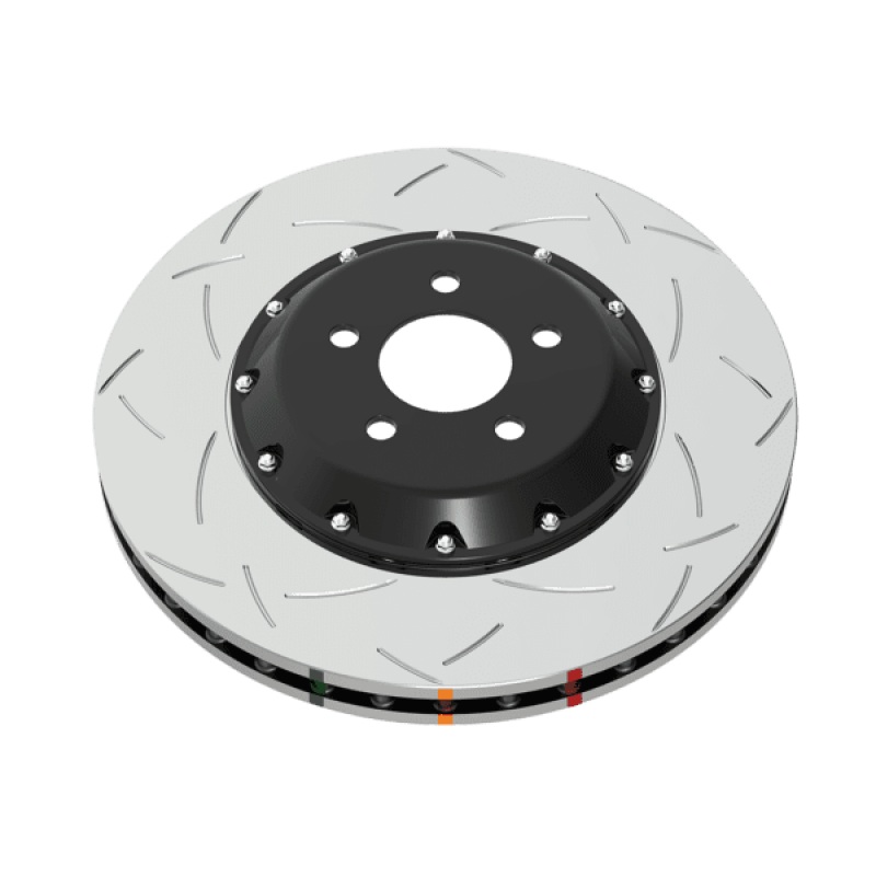 DBA 99-04 Audi A6 Quattro 4.2L Front 5000 Series 2-Piece Slotted Rotor w/Black Hat