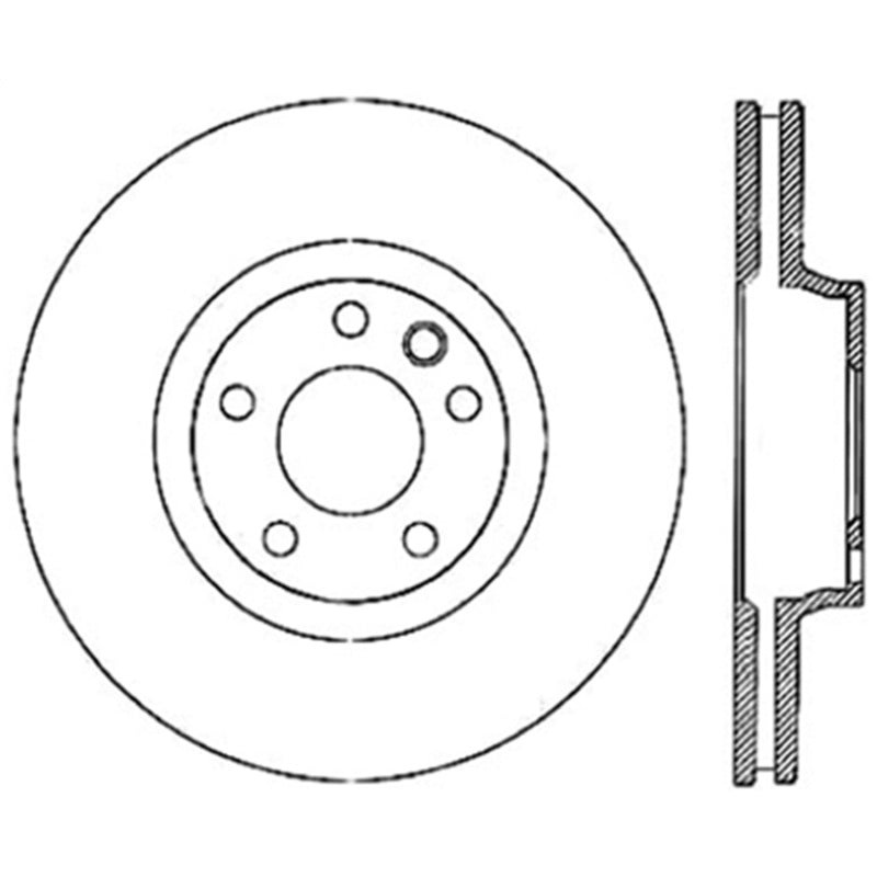 Stoptech Centric Premium 03-18 Porsche Cayenne Front Left CRYO-STOP Rotor