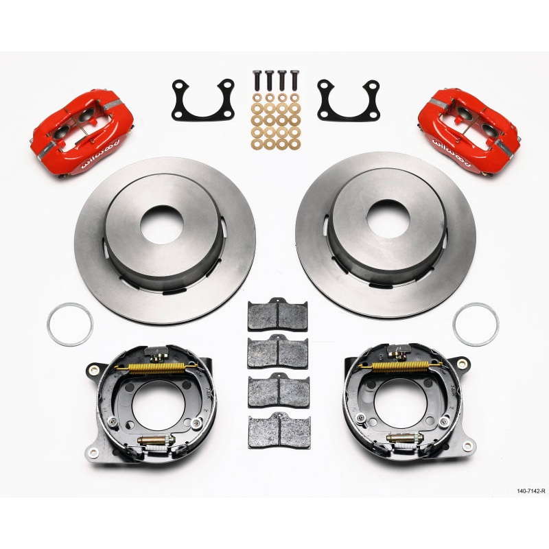 Wilwood Forged Dynalite P/S Park Brake Kit Red Big Ford 2.36in Offset Currie Blank