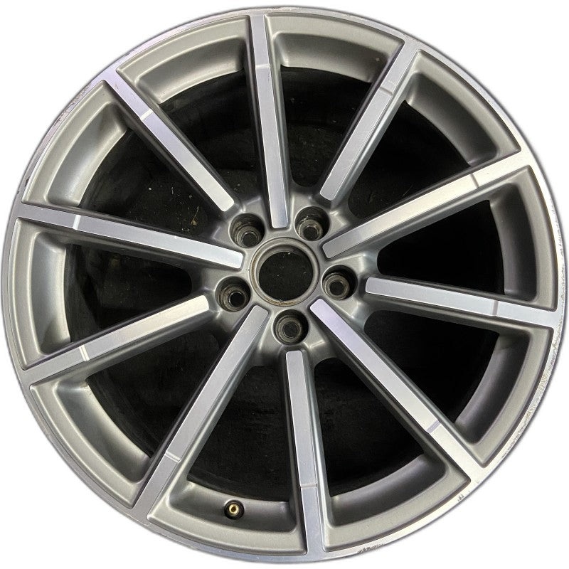 19″ AUDI A6 16 19×8.5 alloy 10 spoke straight spoke design w/ inlay Original OEM Wheel Rim