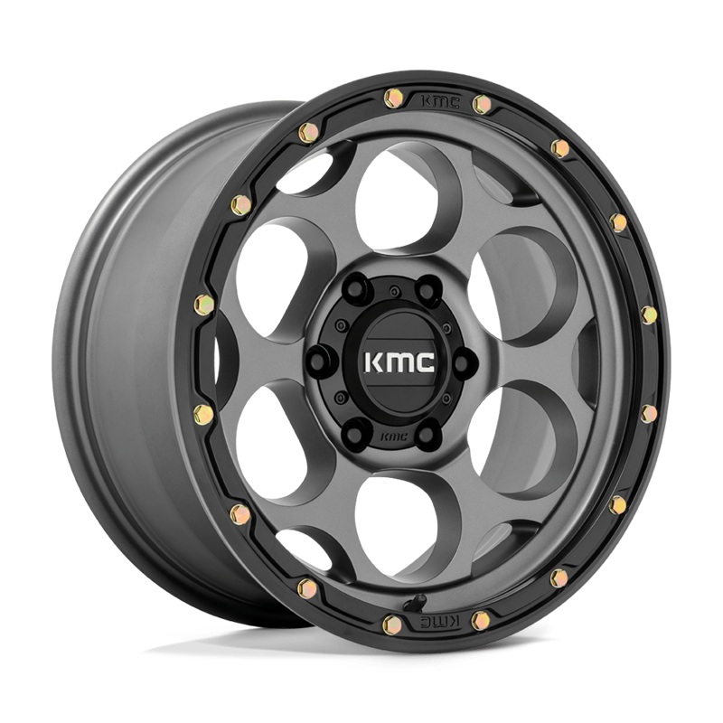 KMC Wheels KM541 Dirty Harry 17″ 6×139.7 Satin Gray With Black Lip