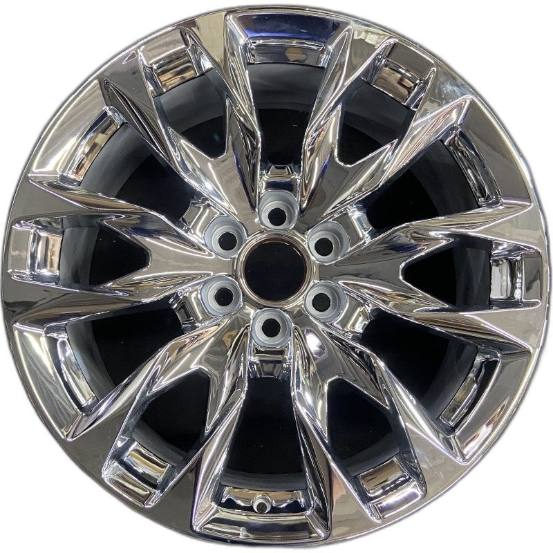 22″ SIERRA 1500 PICKUP 23 22×9 raised spoke 12 spoke chrome opt SSI Original OEM Wheel Rim