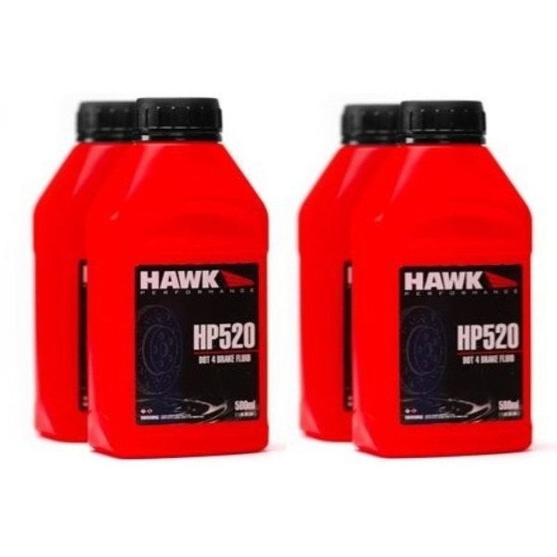 Hawk Performance HP520 DOT 4 Brake Fluid (500ml bottle)