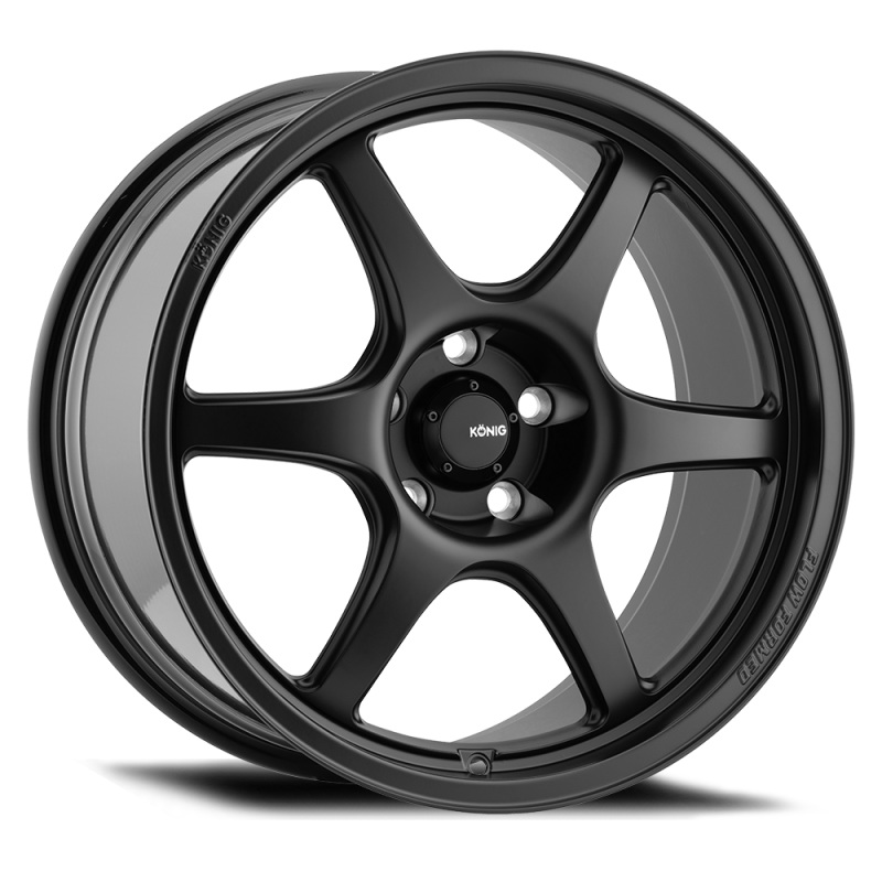 KONIG Hexaform Wheel – 15×7.5 +35 | 4×100 | Matte Black