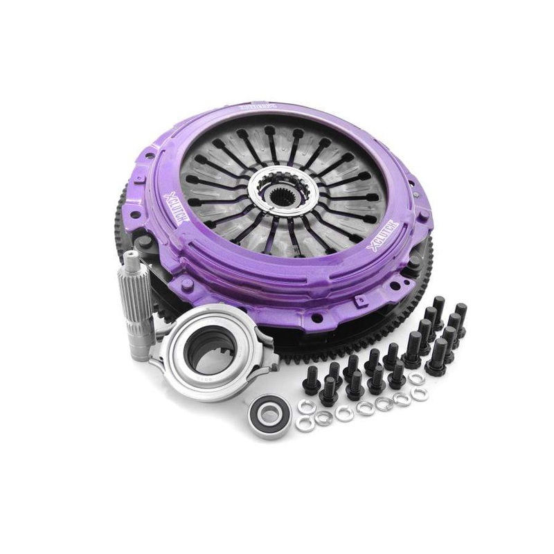 XClutch Clutch Kit 9in Twin Solid Ceramic Discs w/ Flywheel Subaru STI 2004-21 | XKSU23531-2E