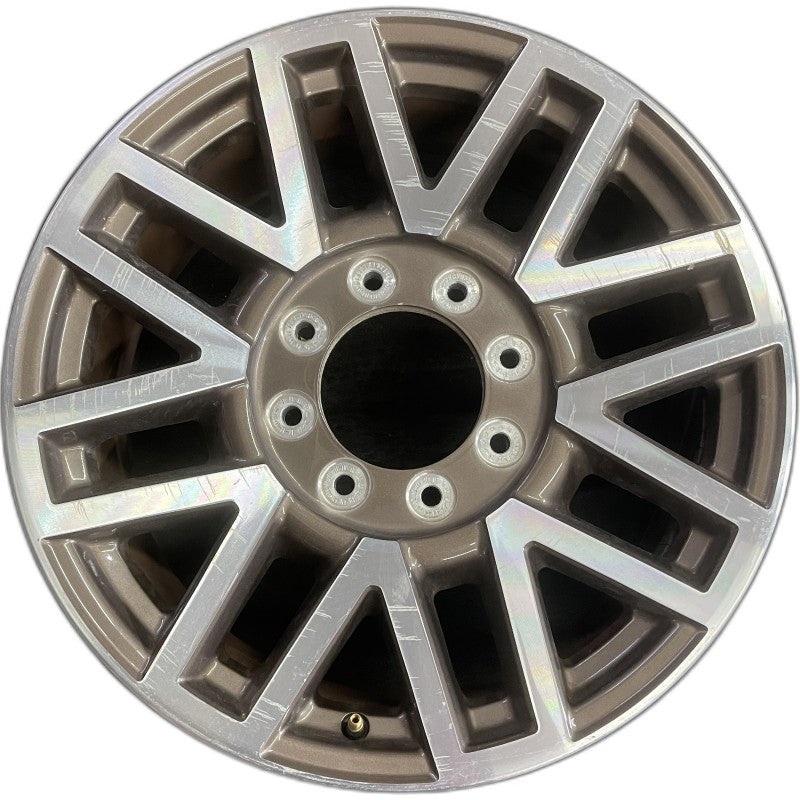 20″ FORD F250SD PICKUP 17 20×8 aluminum TPMS 16 spoke 8 split spoke machined face tan pockets Original OEM Wheel Rim