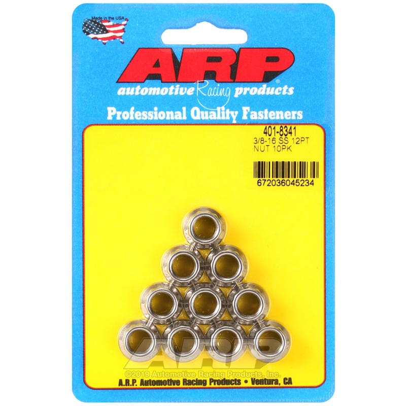 ARP 3/8-16 12PT SS – 10 PK