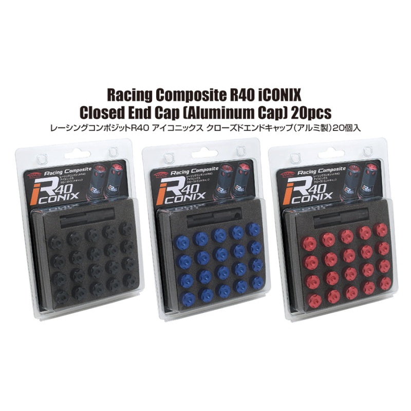 Project Kics R40 Iconix Aluminum Cap Set – 14×1.50