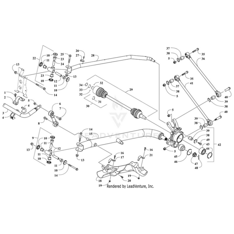 Swaybar-Ptd Blk By Arctic Cat