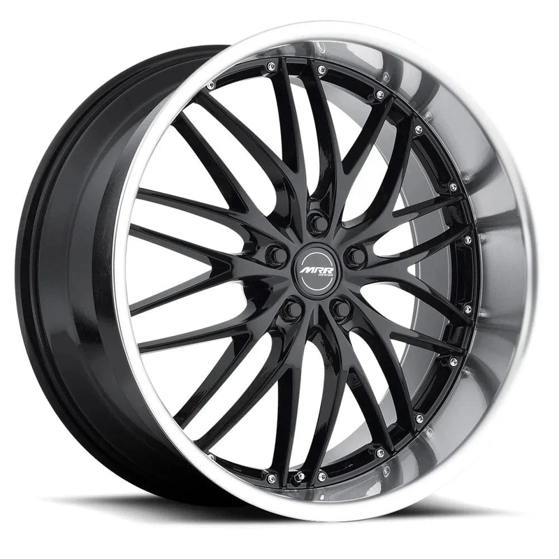 MRR GT1 19″ 5×100/5×120.7 Black Machine Lip