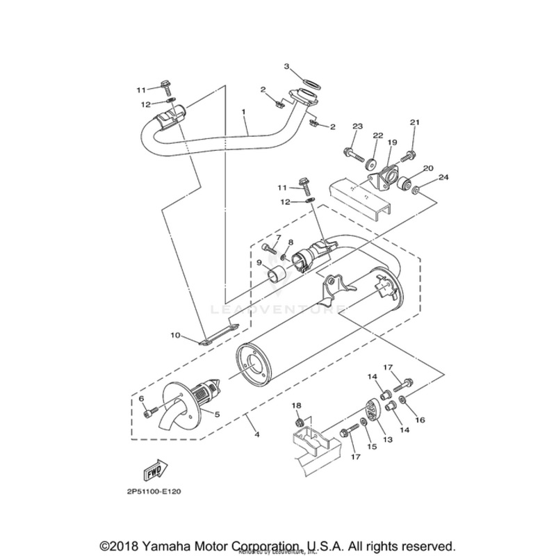 Muffler Assembly 1 by Yamaha