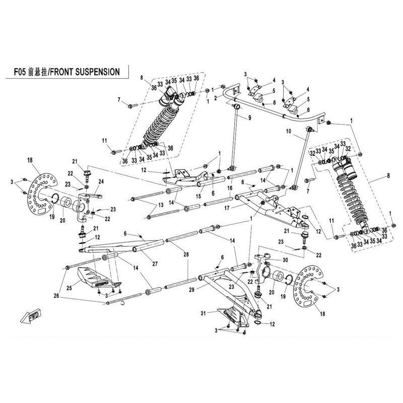 Steering Knuckle Lh by CF Moto