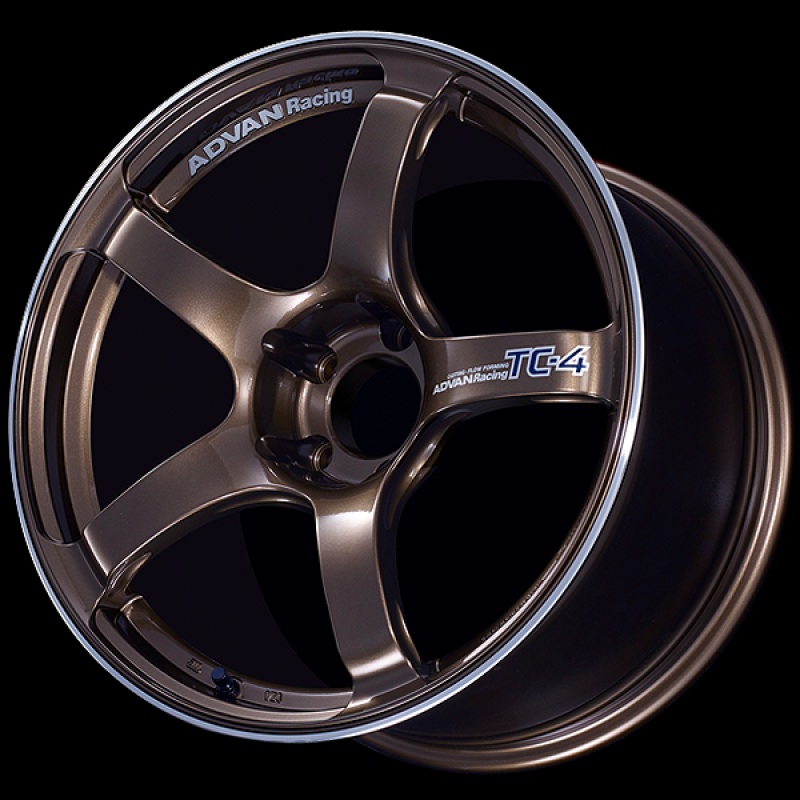 Advan TC4 18×8 +47 5-100 Racing Umber Bronze & Ring Wheel