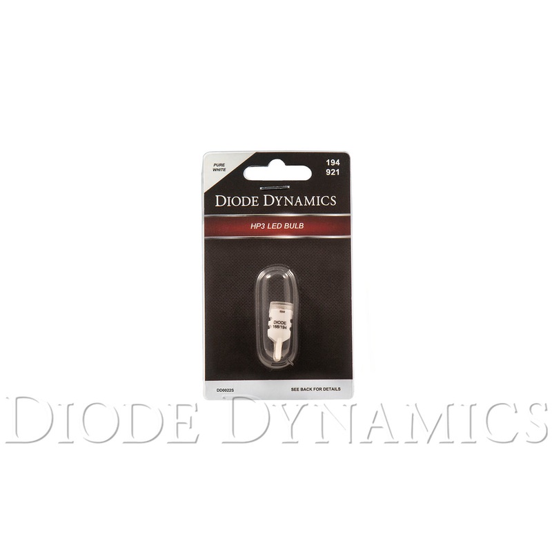 194 LED Bulb HP3 LED Pure White Short Single Diode Dynamics
