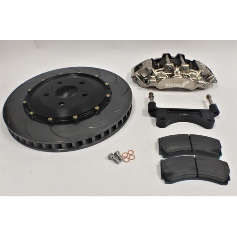 Alcon Chevrolet Corvette C8 (OEM Wheels) 6 Piston 380x36mm Front Street Kit – Nickle Plated
